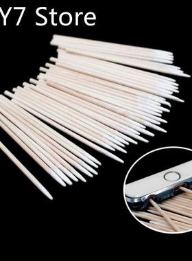 100Pcs/Pack 7cm Double Head Cotton Disposable Stick Clean To
