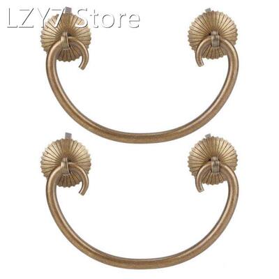 2 Set Cabinet Handles Drawer Pulls Chinese Style Antique Cop