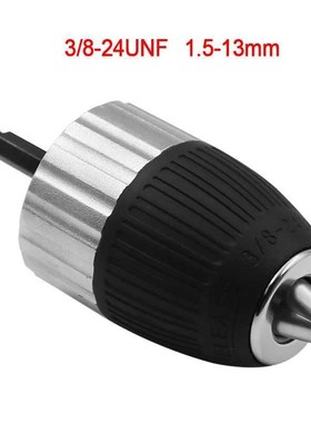 2-13mm 3/8-24NF Self-locking Keyless Wrench Drill Chuck Impa