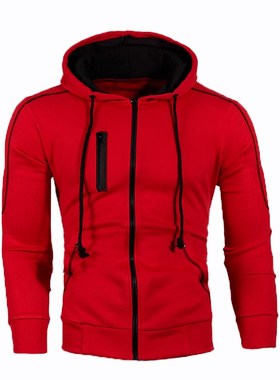 New men's casual cardigan Hooded Sweater youth jacket