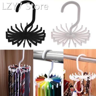 20 Shawl Tie Rack Holds Adjustable Tie Belt Scarf Hanger Hol