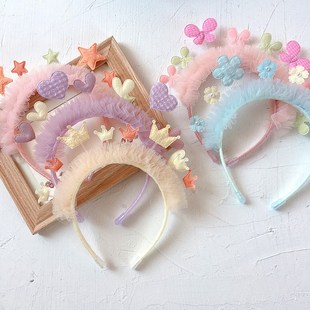 WYYNIY Color new crown love children's headband cute girls