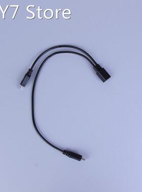 Micro USB 2.0 Splitter Y 1 Female to 2 Male Data Charge Cabl