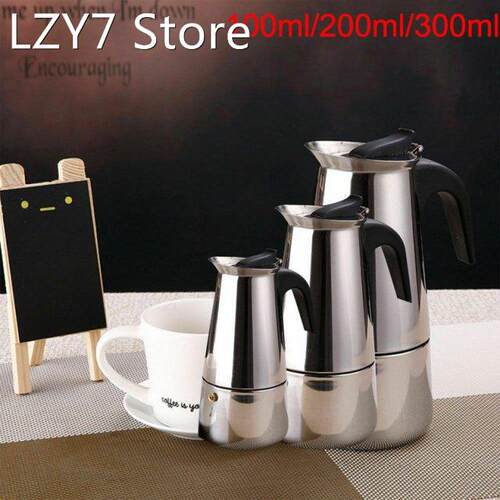 Moka Coffee Pot Stainless Steel Coffee Maker Moka Espresso P