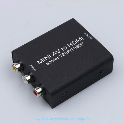 Mini HD 1080P HDMI 2AV Video Converter Box HDMI to RCA AV/CV