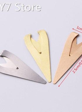 10Pcs Metal Bookmark Paper Clips Page Holder Book Stati