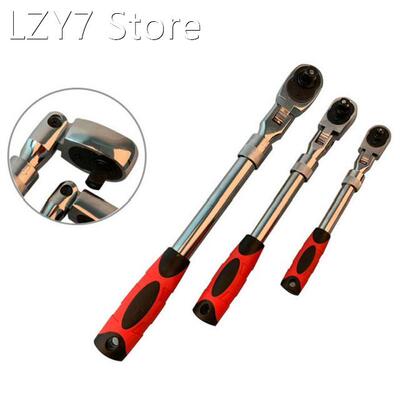 Lengthening 72 Teeth Telescopic Ratchet Spanner 90 Deg Adjus