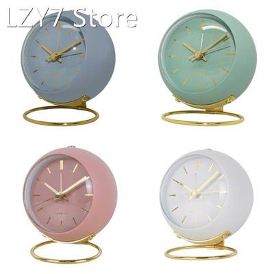 Metal Round Alarm Clock Luminous Pointed Needle Time Clock M