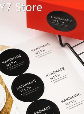 60 Pcs/lot Handmade DIY Baking Round Vintage Sealing Sticker