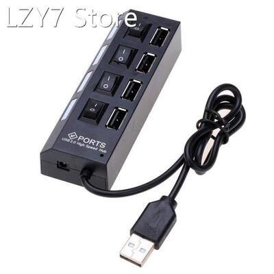 4 Port Micro USB Hub 2.0 USB Splitter High Speed 480Mbps USB