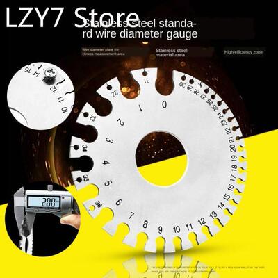0-36 Round AWG SWG Wire Thickness Ruler Gauge Diameter Measu