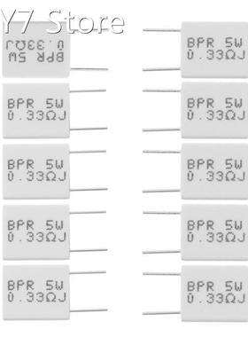 10 pcs 0.33R 5 W 5% Cement Resistor 0.33R 0.33Ohm Non-Induct