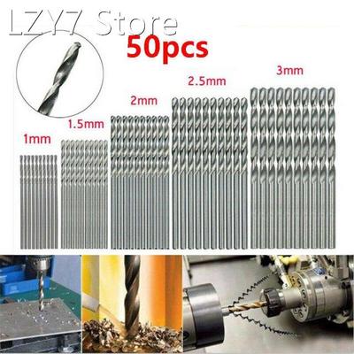 50 Pcs 1-3mm Micro Drill Bit Set Tiny Small Drill Bits Full-