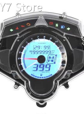 Multifunction Motorcycle Instrument 15000RPM 7 Colors LCD Di