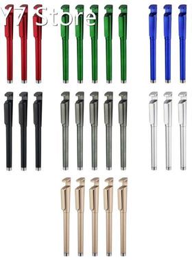 5 Pack 3-in-1 Refillable Gel Pen with Phone Hoder/QR Code Fu