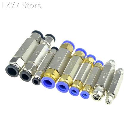 Pneumatic Check Valve 6mm 8mm 10mm 1/4 OD Hose One Way Valve