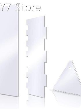 Zigzag Wave Transparent Cake Scrape Acrylic Buttercream 3 Pc