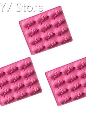 3 Pack 12 Little Pigs in a Blanket Silicone Baking Pan, Pigg