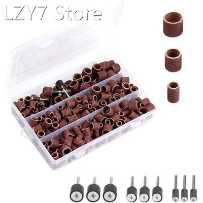 338 Pcs Sanding Drum Kit, Including 329 Pcs Sanding Belts An