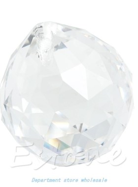 1 Clear Crystal Feng Shui Lamp Ball Prism Rainbow Sun Catche