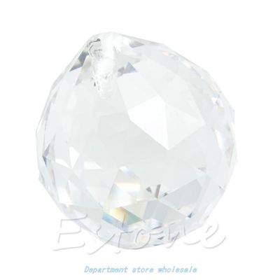 1 Clear Crystal Feng Shui Lamp Ball Prism Rainbow Sun Catche