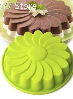 Round Silicone Cake Mold Oven Baking Tools Chiffon Cake Moul