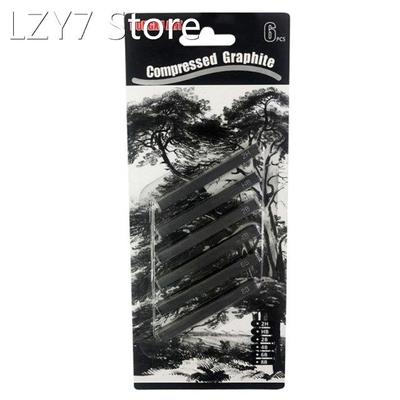 6 Pcs Sketching Shading Pencils Compressed Charcoal Sticks H