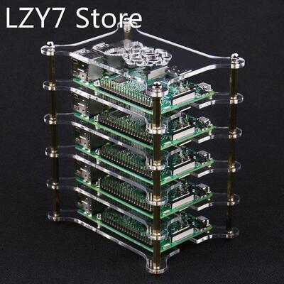 1-5 Layer Raspberry Pi 4 Model B Acrylic Case Clear Transpar
