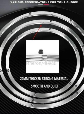 HQ PDATE 22MM Thick Strong Solid Stainless Steel Lazy Susan