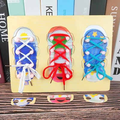 Montessori teaching aids Montessori shoelace children's earl