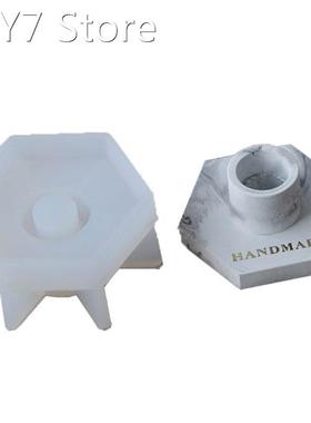 2022 New Concrete Candlestick Epoxy Resin Molds Cement Candl