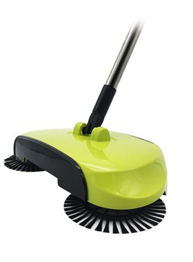 3 in 1 Hand Push Sweeper Spin Mop Sweeping Machine Broom Pus