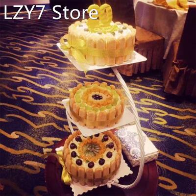 Cupcake Stand Three Layers Round Shape Snack Rack Optional M