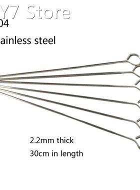 Non Stick BBQ Metal Grilling Skewers Reusable Stainless Stee