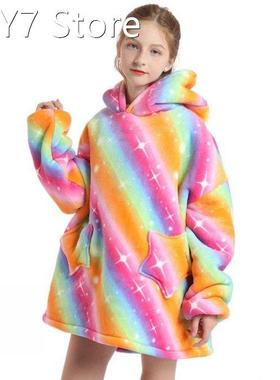 Winter Sherpa Blanket Kids Sleeves Ultra Plush Fleece Sweats