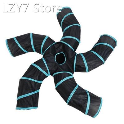 Tunnel Indoor Tubular Toy Four Way Foldable Portable Peek Ho