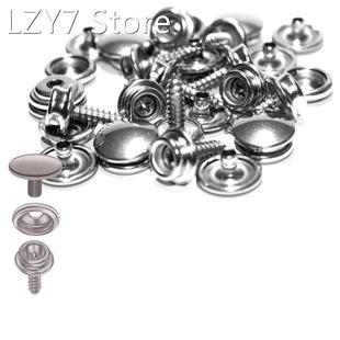 50Pcs Push Button Set Stainless Steel Snap Buttons Kit With