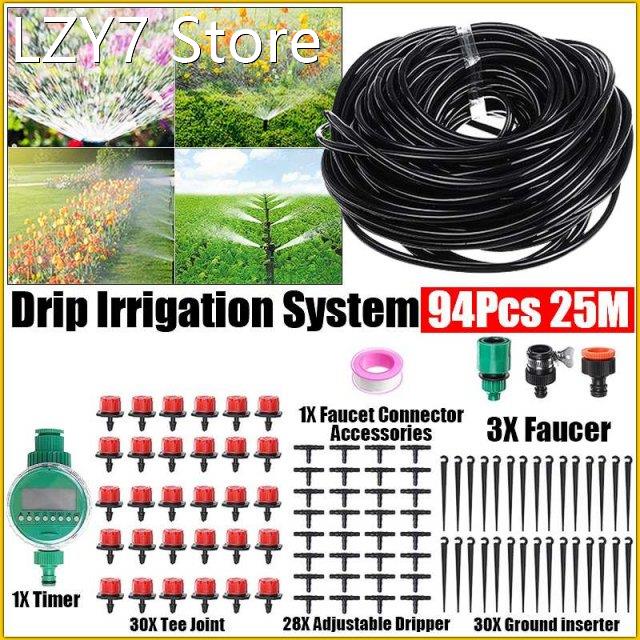 25m Micro Automatic Drip Irrigation System Timer Home Sprink
