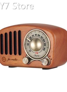 Vintage Radio Retro Bluetooth Speaker - Wooden Fm Radio Clas