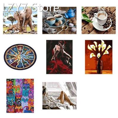 New Diy Oil Painting Paint By Numbers Kits With Brushes Acry