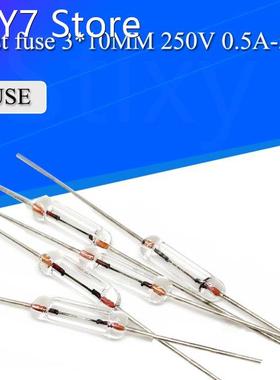 200pcs 3*10mm 0.5A/1A/2A/3A/5A Axial fast glass fuse with le