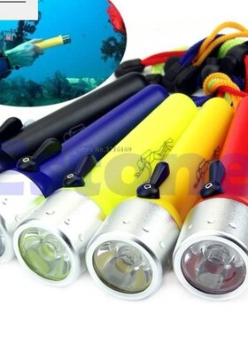 For Professional Diving Flashlight Underwater Torch LED