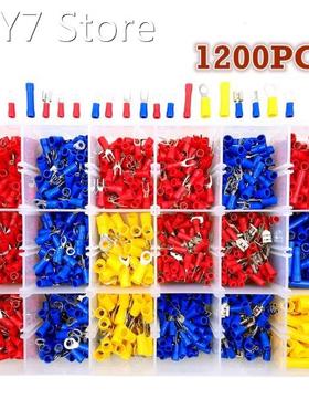 1200Pcs/Set Assorted Electrical Wire Crimp Terminals 22-10AW