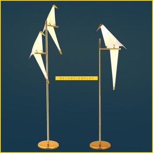 Modern Paper Birds Standing lamp Studio Living room Children