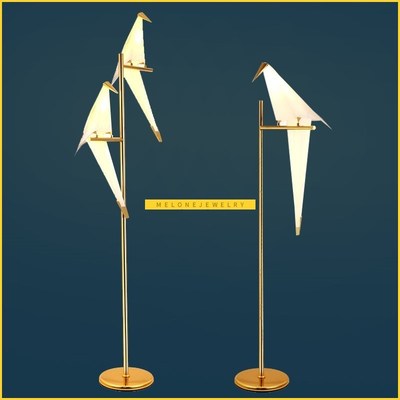 Modern Paper Birds Standing lamp Studio Living room Children