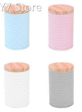 Wood Grain Tin Box Metal Storage Box Coffee Tea Cans Home Or