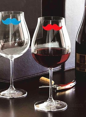 6 Pcs Silicone Red Wine Glass Marker Drink Marker Creative M
