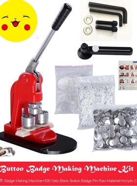 Button Badge Making Machine Maker +32mm Button Badge Mould+3