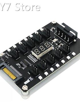 12V 3/4 Pin PC Cooling Cooler Fan Regulator Splitter Compute