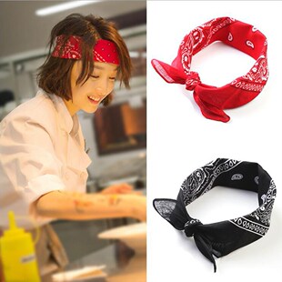 1PC Band Unisex Hip Hop Red Bandana Headwear Hair High Quali